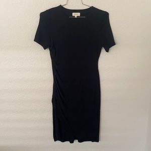 Böhme Black cinched business casual dress. Minimal wear, kneelength